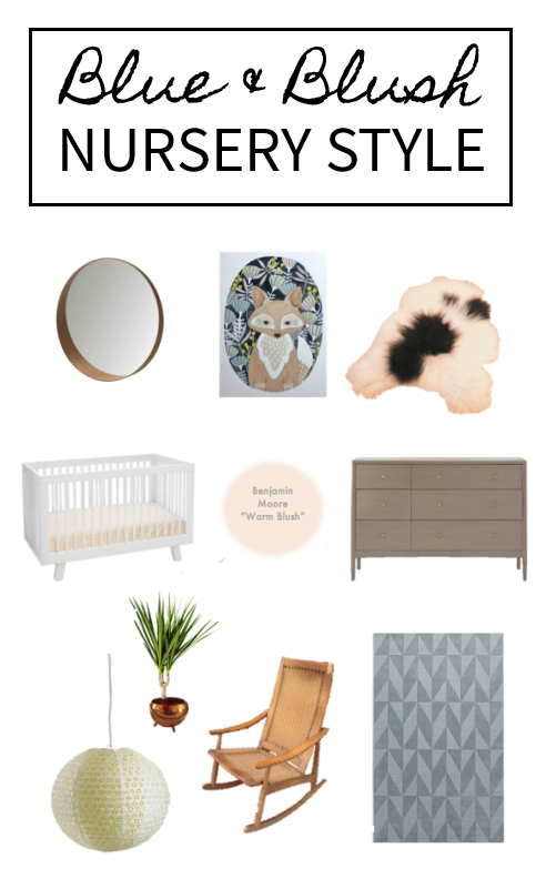 Modern mid-century nursery decor