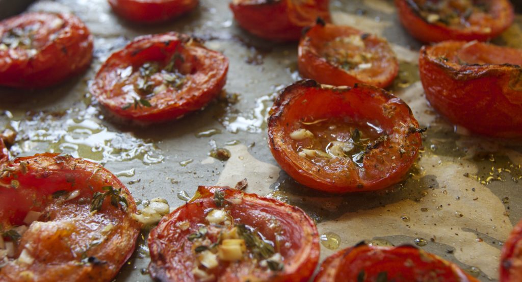 Easy, KId-Friendly Roasted Tomatoes Recipe // Annabode.com