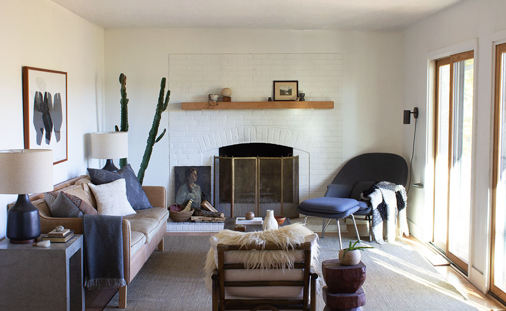 Neutral Modern Earthy Living Room