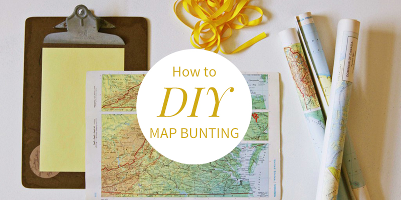 DIY: How to Make Your Own Map Bunting