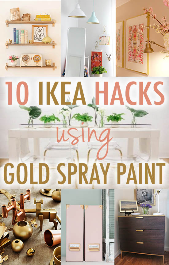 Ikea Hack Gold Spray Paint Pinterest