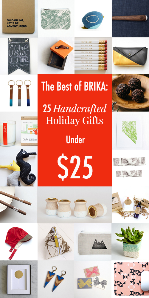 handcrafted holiday gifts under $25