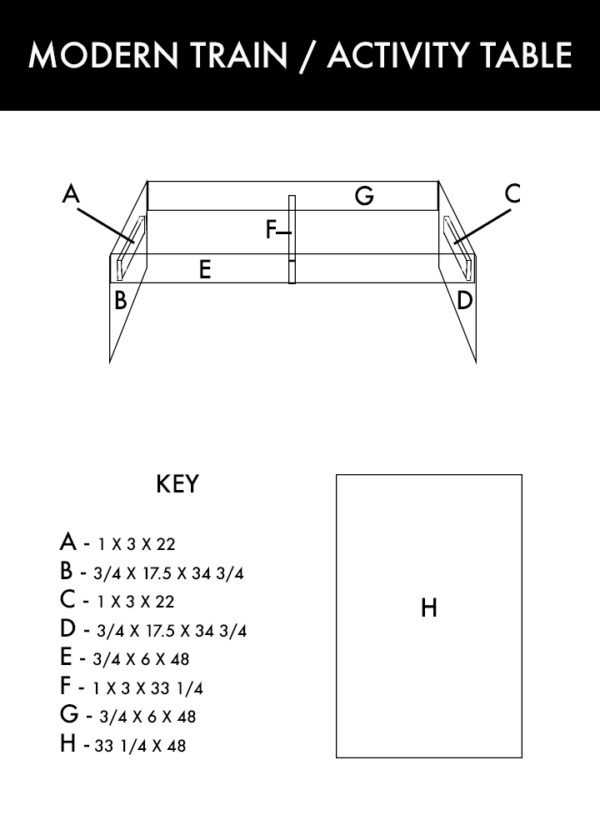 How to Build a Modern Train / Activity Table in 10 Easy Steps Annabode Denver's 1
