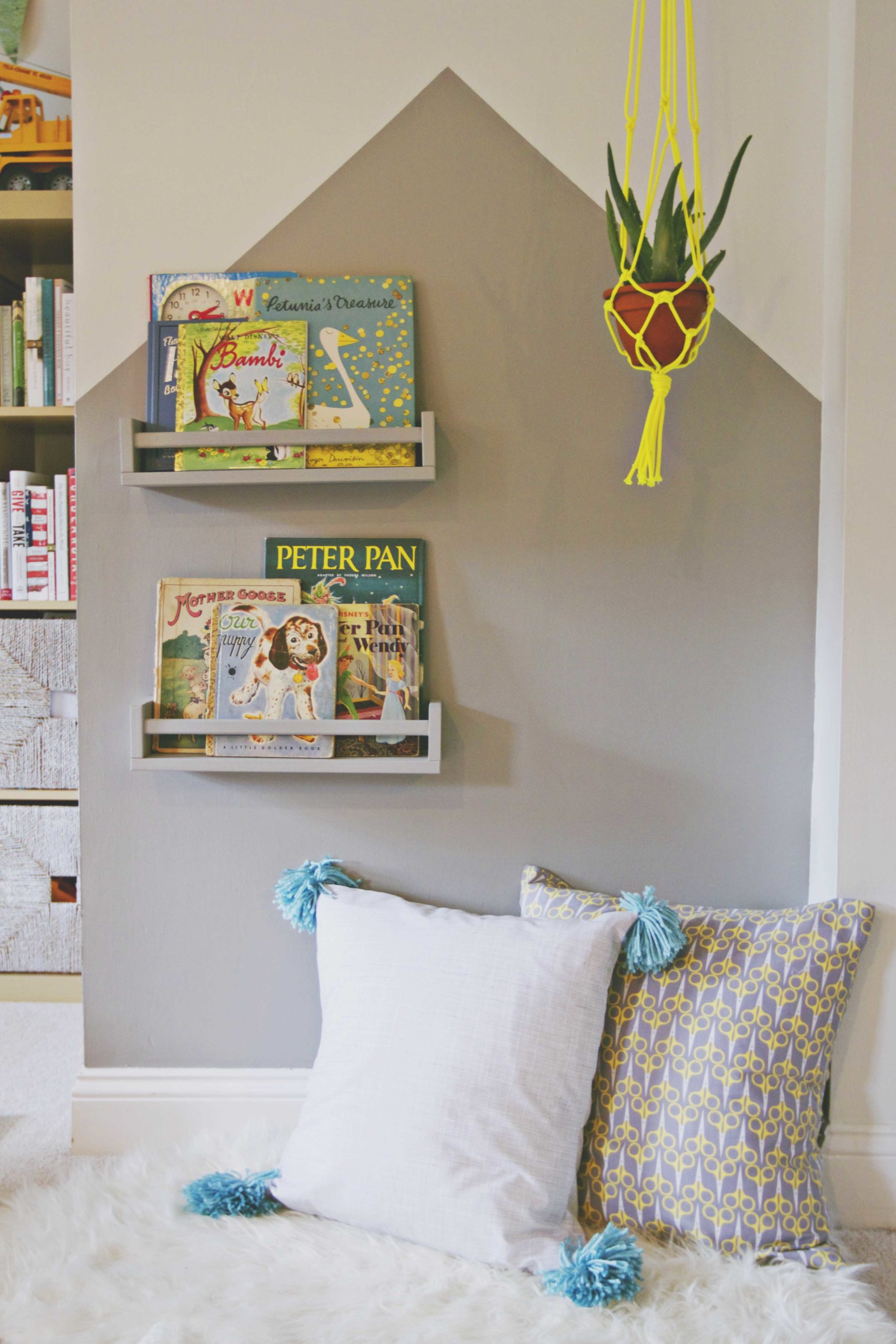 Modern Playroom Reading Nook 7