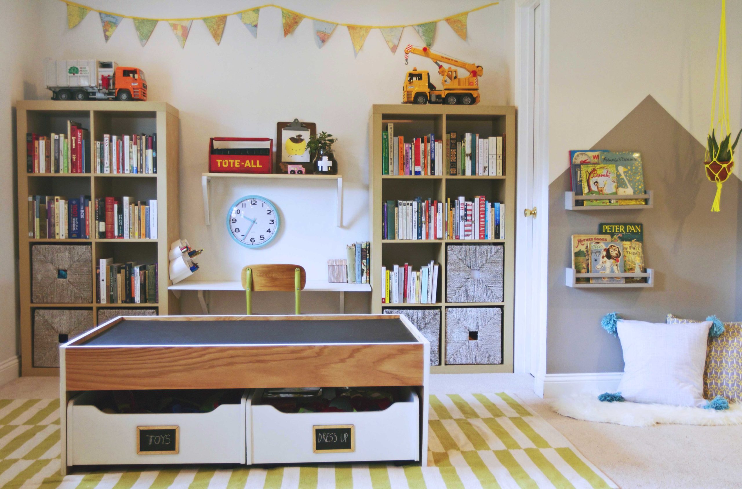 Modern Playroom Toy Storage