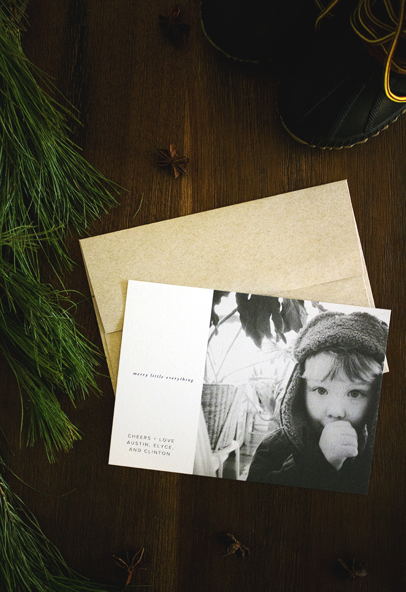 Modern Christmas Holiday Photo Cards