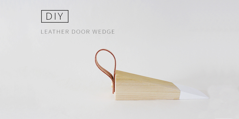 DIY Leather Door Wedge