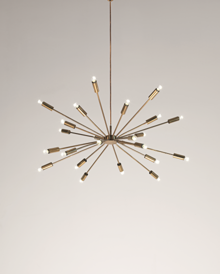 Gino Sarfatti, Sputnik Ceiling Light, 1950s.  Via Phillips Auctions.