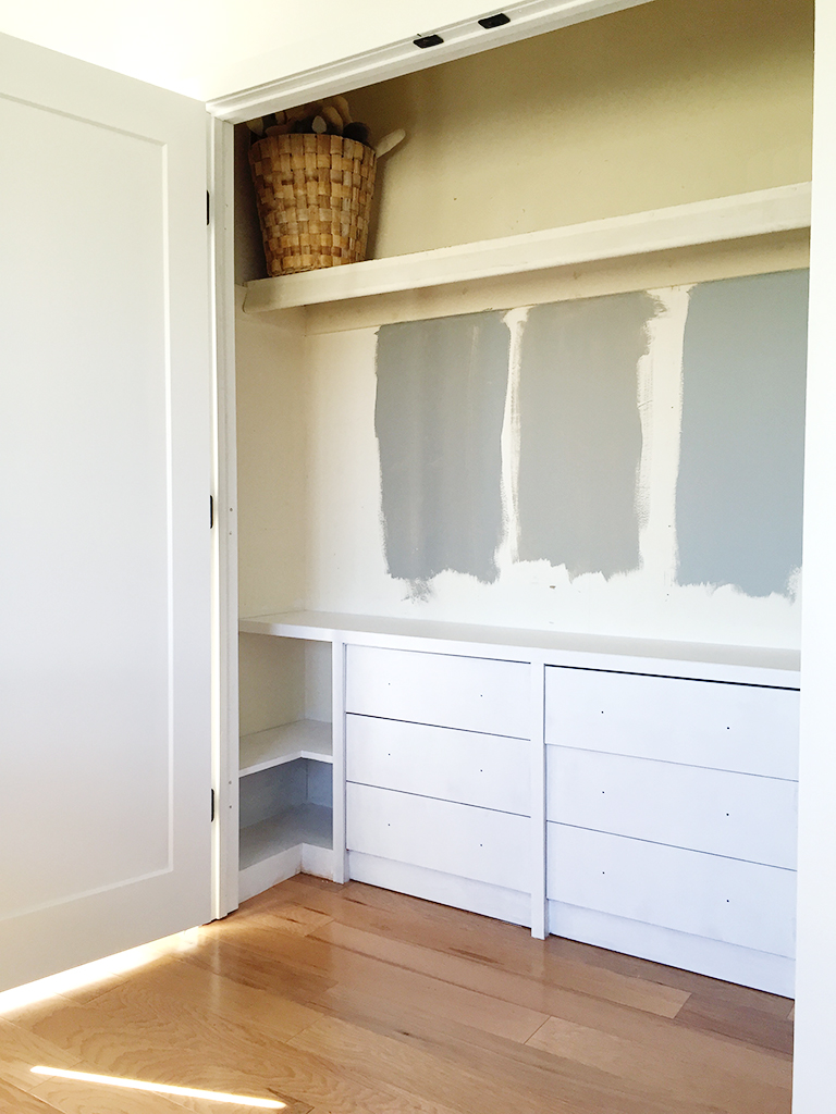 Ikea Hack: Built-In Dressers for the Closet