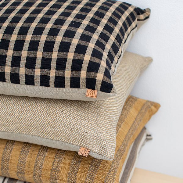 Sustainable Checkered Pillows