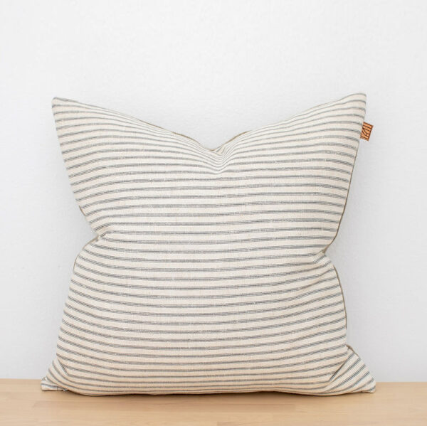 Sustainable Striped Pillow Cream