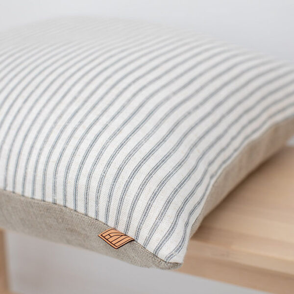 Sustainable Striped Woven Pillow