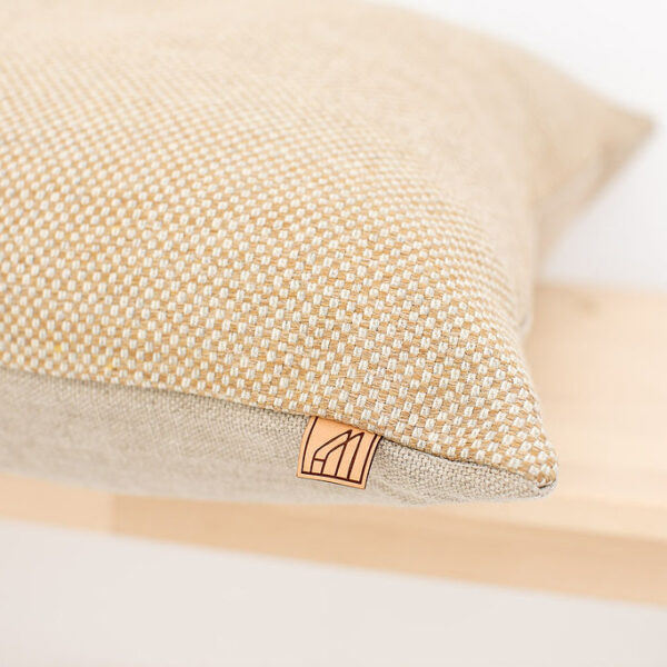 Sustainable Yellow Woven Pillow