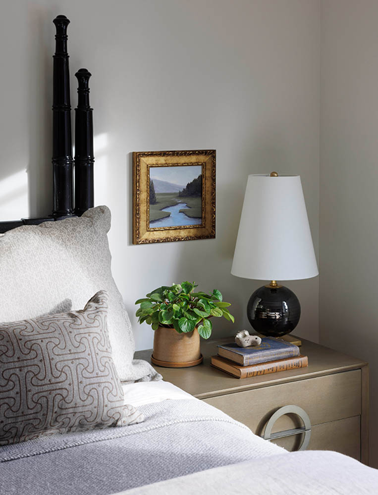 black-rattan-bed-gray-nightstand